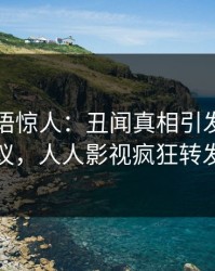 明星一语惊人：丑闻真相引发全网热议，人人影视疯狂转发