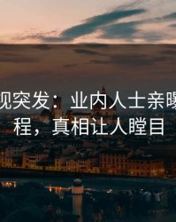 人人影视突发：业内人士亲曝猛料全程，真相让人瞠目